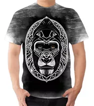 Camiseta Camisa Gorila Macaco Animal Selva