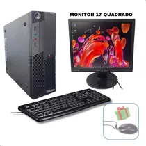 Cpu Lenovo M90p I5 8gb Ssd 120gb + Monitor E Teclado Usb