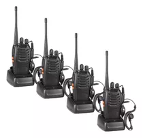 4 Radios Comunicacion Profesional 2 Vias + Manos Libres