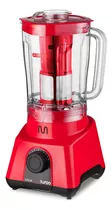 Liquidificador Multi Turbo Vermelho 2,6 Litros 1000w 220v Cor Inox