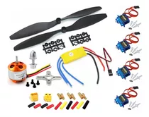 Motor Brushless 2212 + Esc 30a +4 Servo +2 Helice Aeromodelo