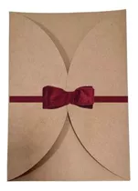 50 Envelope Kraft P/ Convite De Casamento Rústico Jufiori