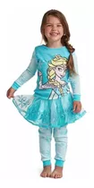 Elsa Frozen Pijama 3 Pzas Con Tutu Talla 10 Disney Store