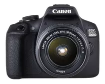 Canon Eos 2000d Dslr Color Negro Kit Con Lente