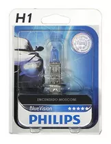 Lampara Philips H1 Blue Vision Tipo Xenon Efecto Xenon 4000k