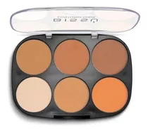 Paleta De Contorno / Contour / Contorneador Bissu Tono 03 Bronceado A Obscuro