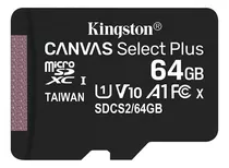 Memoria Micro Sd 64gb Xc Sdcs/64gb Kingston Canvas  Clase 10