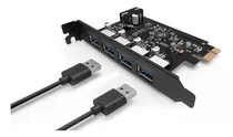 Sentey Ls-6500 Placa Usb 3.0 Con 4 Puertos Pci-express 5gbps