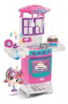 Cozinha Infantil Mágica Eletrônica Super Magic Toys 8012 Cor Rosa