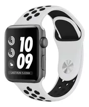 Malla Silicona Reloj Bright Para Apple Watch/ Smart Watch Color Blanco-negro 38/40/41
