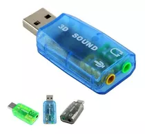 Adaptador Usb 2.0 Tarjeta De Sonido 5.1 Canales Audio 3d Pc