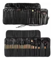 Set 32 Brochas De Maquillaje Profesional Color Negro