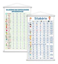 Banners Silabário Simples + Dificuldades Ortográficas Kit2 G