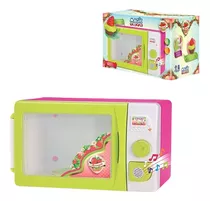 Forno Microondas Brinquedo Infantil Rosa C/ Luz E Som