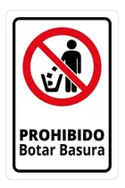 Señaléticas Informativa - Prohibido Botar Basura