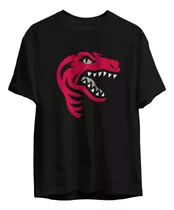 Remera Basket Nba Toronto Raptors Negra Logo Raptor