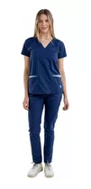 Ambo Medico Mujer Spandex Terzo Diseño Liso Marino Spx