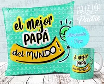 Plantillas Tazas Y Almohadones Día Del Padre Sublimar #cp03