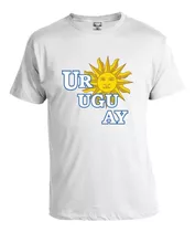 Camiseta Algodón Estampada Uruguay Sol X2 Disershop