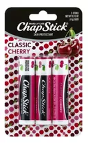 Chap Stick Classic Bálsamo Protetor Labial Cereja -pack 3