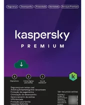 Kaspersky Antivírus Premium, 5 Dispositivos, 12 Meses!