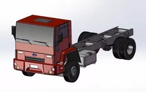 Caminhão Ford Cargo 1723e P/ Pojetos Rodoviarios Solidworks