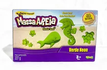 Massa Areia Para Modelar Verde Neon 227g Sunny