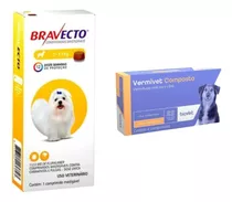 Kit Bravecto Comprimido Até 4,5kg + Vermivet Composto