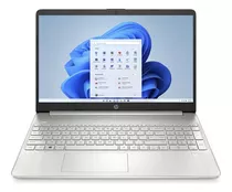 Notebook Hp Intel I3-1215u 8gb 256gb Ssd 15,6 Fhd Silver Color Plateado