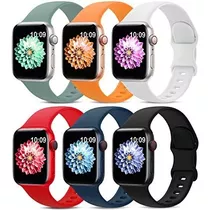6 Pack Sport Bands Compatible Con Apple Watch Band Qhp5s