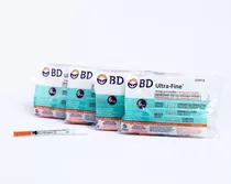 Combo 4x10u -seringa De Insulina Bd Ultra-fine 100 Ui 6mm