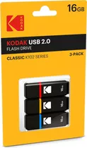  Unidade Flash Kodak Kgb Usb 2.0, Preta