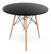 Mesa Eames Redonda De Madera Estilo Minimalista Moderno