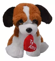 Peluche Perro Cachorro San Bernardo Te Amo 22cm San Valentin