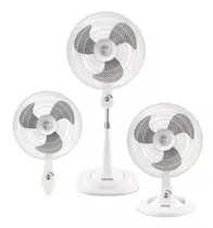 Ventilador Samurai Fs-18ts Turbo Silence 3 En 1 - Blanco