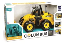 Brinquedo Trator Carregadeira Power Loader Columbus Roma