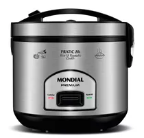 Panela Elétrica De Arroz Pe-42-10x Preto E Inox Mondial Frequência 60hz 110v