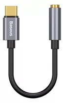 Adaptador Baseus Tipo C / Jack 3,5 Mm - Color Gris