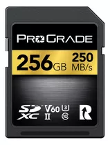 Tarjeta Sd Uhs-ii De 256 Gb V60  Velocidad De Escritura De