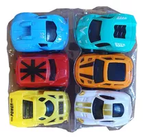 Kit Com 6 Mini Racing Drift De Fricção 0871 - Shiny Toys