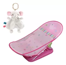 Cadeira Banheira Infantil Banho Menina Rosa + Nana Elefante