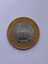 Moneda De 1 Real Conmemorativa De Brasil Del Año 2002