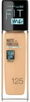 Base De Maquillaje Fit Me Matte Maybelline Tono 125 Nude Beige