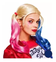 Peluca Harley Quinn Suicide Squad Cosplay Estándar Disfraz