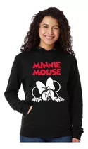 Buzo Canguro Minnie Mouse - Hoodie Con Capucha Unisex