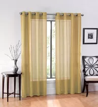 Ruthys Textile 2 Piece Window Sheer Curtains Grommet Pa...