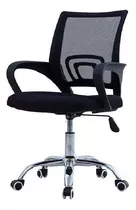 Silla De Escritorio Shremwood 810 Ergonómica  Negra Con Tapizado De Mesh