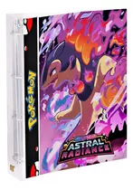 Álbum Fichário Pasta Pokemon + 10 Folhas + 2 Cartas Brinde