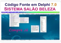 Código Fonte Em Delphi Do Sistema Salão De Beleza + Agenda