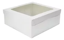 Caja Blanca Con Visor De Acetato (25x20x8cm) (50und)